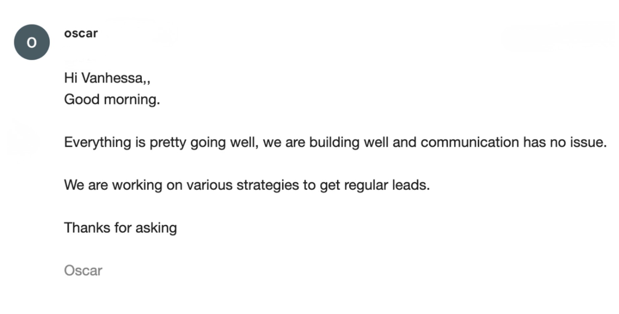 Oscar on team building and communication