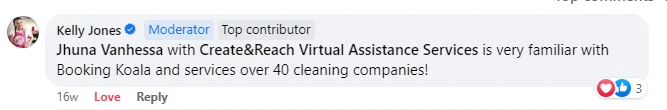 Recommendation from a service business community