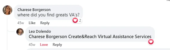Create and Reach virtual assistant recommendation